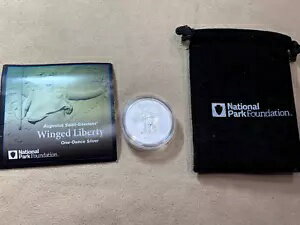 2017 Saint-Gaudens Winged Liberty 1オンス シルバー 国立公園財団発行。