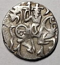 インド 850-970 AD カブール シャヒス ヒンドゥー王 サマンタ デヴァ シルバー ワールド コイン