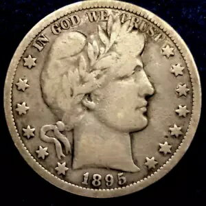 1895 o Barber Half Dollar - 米国コイン: シルバー - West of the Divide