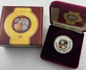 楽天WORLD RESOURCE【KING店】2006 オーストラリア 10 進数以前のミニチュア コイン 1 オンス ホーリー ダラー & ダンプ スタイル コイン