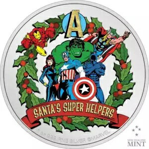 2023 ニウエ マーベル シーズン グリーティング サンタのスーパー ヘルパーズ 1オンス シルバー コイン