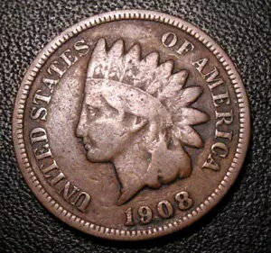 オールド US コイン 1908 年代のキーデート インディアン ヘッド セント ペニー(3)