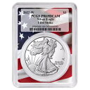 2022-W プルーフ $1 アメリカン シルバー イーグル PCGS PR69DCAM FS フラッグ フレーム
