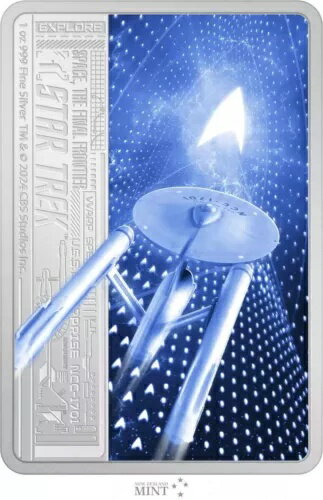 2024 ニウエ スタートレック - 宇宙、最後のフロンティア 1 オンス銀貨 - 3,000 ミンテージ