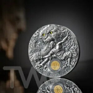 楽天WORLD RESOURCE【KING店】少林寺カンフー ヒョウ マーシャル アーツ スタイル 2 オンス シルバー コイン ニウエ 2023