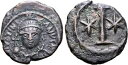 ユスティニアヌス 1 世 (AD 527-565) ビザンチン AE 10 ヌンミ コイン シアー 308 ローマ造幣局 (ローマ)