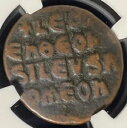 レオ 6 世の賢者、西暦 886 〜 912 年、ビザンチン帝国 AE FOLLIS ブロンズコイン、NGC FINE F