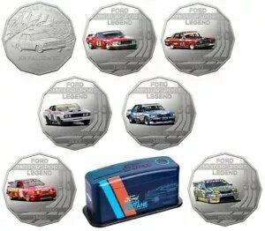 2018 RAM ハイオク フォード モータースポーツ 7 コイン セット 錫付き バサースト XR ファルコン GT