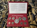 バハマ 1972 未流通標本セット、銀貨 4 枚付き - 財布入り