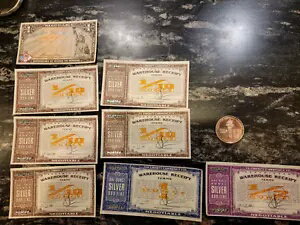 NORFED リバティ証明書、3.1 オンス (6x0.1oz、1x0.5、1x1 紙幣、1x1 コイン)