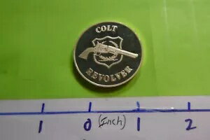 コルト リボルバー 1975 パターソン市 200 周年記念 非常に珍しい 999 シルバー コイン 8C9