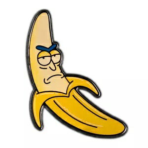 2024 1 オンス カラー化バルバドス シルバー リック アンド モーティ バナナ リック型コイン