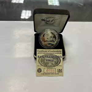 サンフランシスコ 49ers 1997 NFC 西地区チャンピオンズ リミテッド コイン 0253 オブ 500