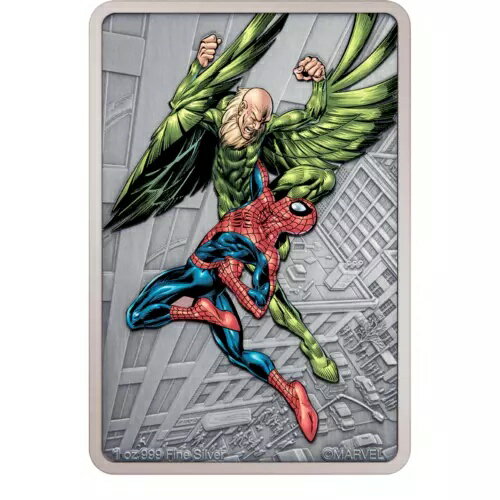 2024 ニウエ マーベル スパイダーマン ヴィランズ ヴァルチャー 1 オンス シルバー プルーフ コイン ミ..