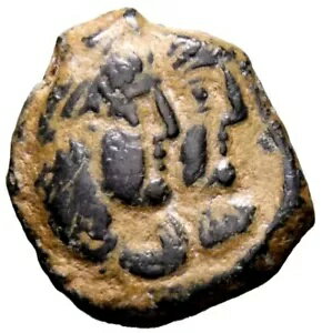 ナバテア王国、ペトラ。ラベル2世とガミラット2世。 AD 70-10 EF ギリシャ コイン