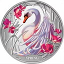 ニウエ 2024 春 スワン シーズンズ マグノリアの花 $1 1 オ...(3)