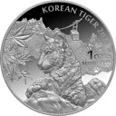 2022 韓国 タイガー プルーフ 1 オンス シルバー コイン - 300 ミント