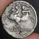 ディオスクリ デナリウス 古代ローマ共和国 銀貨 136BC C セルヴィリウス ジェミニ