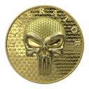ダークサイド 2021 THE LIBERATOR" ゴールド クリスタル スカル スワロフスキー .999 1 オンス シルバー