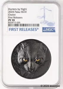 2024 ѥ饪 $10 2oz С ϥ󥿡 Х ʥ - å ֥å ץ롼 NGC PR70 FR