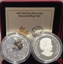 2017 Bee Bejeweled Bugs $20 1OZ 純銀 プルーフ コイン カナダ 宝石