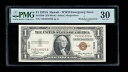 DBR 1935-A $1 シルバー ハワイ YB ブロック Fr. 2300 PMG 30 シリアル Y69395929B