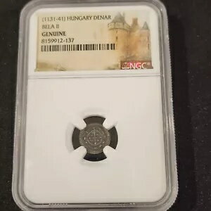 ハンガリー デナル ベラ ll アシエント 1131-41 、本物のコイン NGC
