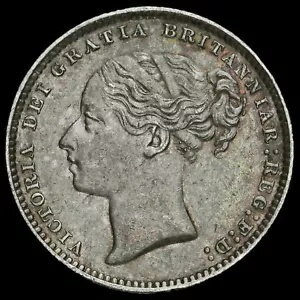 1883年 ビクトリア女王ヤングヘッド シルバーシリング、EF