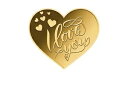 2023 チャド I Love You Love 24K ゴールド コイン バレンタインデー ハート ロマンチック ウェディング