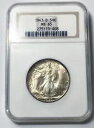 1943 D ウォーキング リバティ ハーフダラー NGC MS65 - 古いホルダー、シャープ コイン