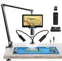 TOMLOV DM501S 7 インチコイン顕微鏡 48MP HDMI 2000X フレキシブルアームデジタル背面読み取り