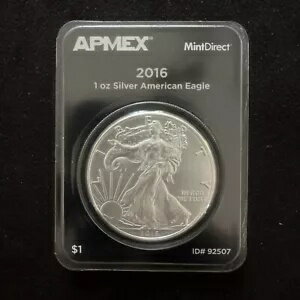 2016 Apmex ミント ダイレクト シール BU 1 オンス シルバー アメリカン イーグルス 2016 シール コイン
