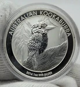 2014 オーストラリアワライカワセミ 1 オンス .999 上質銀貨