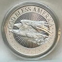GOD BLESS AMERICA タイプ I 1 オンス 999 ピュア シルバー イーグル Q 非常に限定された USA パトリオット