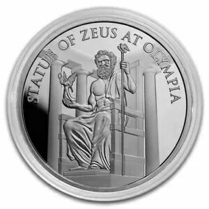 1 オンス 0.999 シルバー 古代世界の七不思議 #6 オリンピアのゼウス像