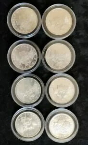 楽天WORLD RESOURCE【KING店】1985 モーガン スタイル シルバー トレード ユニット 1 オンス .999 ファイン シルバー ラウンド地金