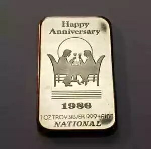 1 オンス 0.999 シルバー - 1986 年ハッピーアニバーサリー - カナダ国家造幣局製品