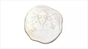 エイリアン ボタン 1 トロイオンス 999 ファイン シルバー