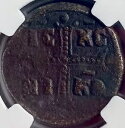 ビザンチン帝国コイン 1034-1050 AD NGC 認定古代キリストフォリス本物