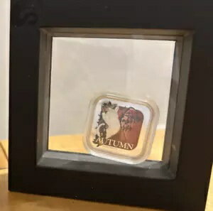 2013 オーストラリア $1 シーズン - オータム シルバー 1 オンスコイン .9999、プルーフ、c。 ＆ b.