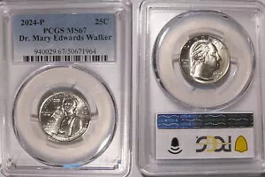 2024 P ドクター メアリー エドワーズ ウォーカー 25c PCGS MS67 アメリカン レディース クォーター