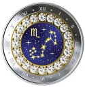 2019 $5 上質銀貨 - ゾディアック シリーズ: 蠍座 - スワロフスキー クリスタルのリング