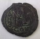 ジャスティン2世とソフィア。 565-578。 ? Follis Splendid 例 ビザンチン アンティーク コイン