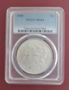 1900 モーガン シルバー 1 ドル コイン PCGS MS64 ワンデー オークション