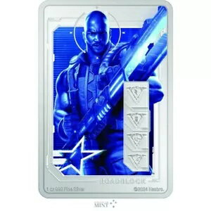 G.I.ジョー ロードブロック 2024 $2 1 オンス シルバー プルーフ カラー コイン ニウエ NZ ミント