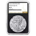 プレセール - 2025 (W) $1 1 オンス アメリカン シルバー イーグル NGC MS70 ブラウン ラベル レトロ コア