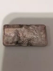 ヴィンテージ 1973 ハロウィン バー-ハミルトン ミント 1 トロイ オンス 999 シルバー-ロー ミント バー