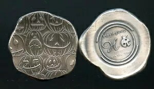 1/2 オンス ヘイリーバグ ミント ハロウィン パンプキン パッチ .999 ファイン シルバー 50 個のみ製造!おお