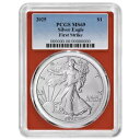 プレセール - 2025 $1 アメリカン シルバー イーグル PCGS MS69 FS ブルー ラベル レッド フレーム