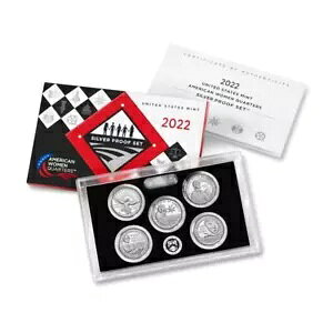 2022-S US シルバー アメリカン レディース クォーター 5 個 プルーフ セット